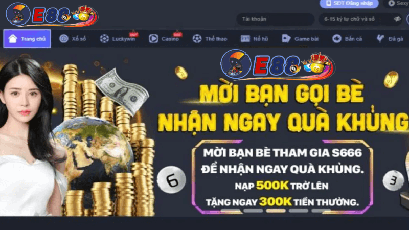 Cổng game đổi thưởng số 1 E88